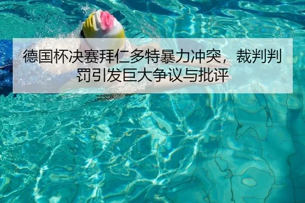 德国杯决赛拜仁多特暴力冲突，裁判判罚引发巨大争议与批评